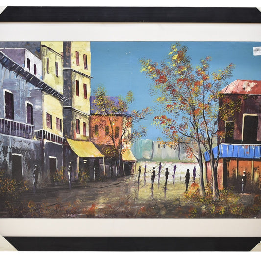 Urban Echo – City Oil Painting on Canvas