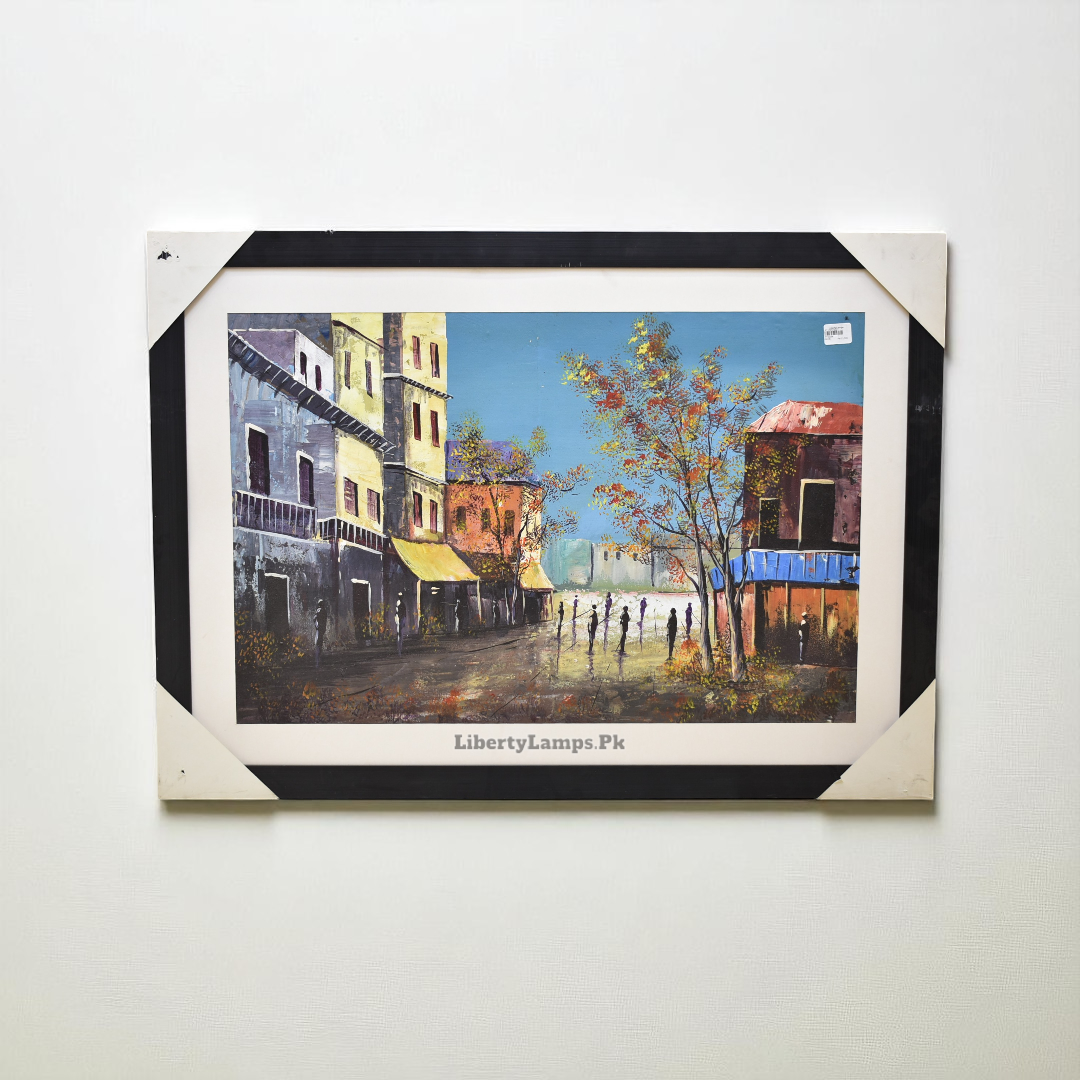 Urban Echo – City Oil Painting on Canvas
