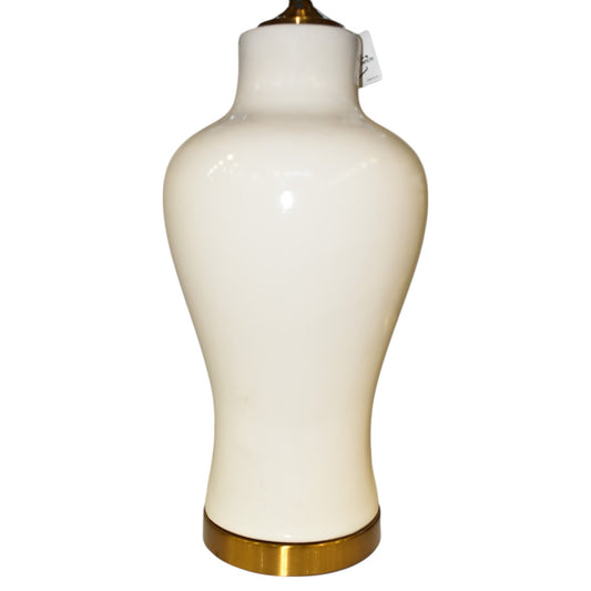 Ivory Bloom – White Ceramic Table Lamp (Pair)