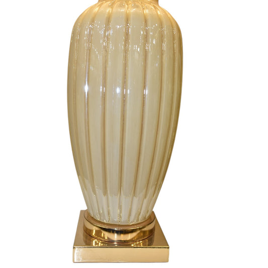 Frosted Halo – Milky Glass Table Lamp (Pair)