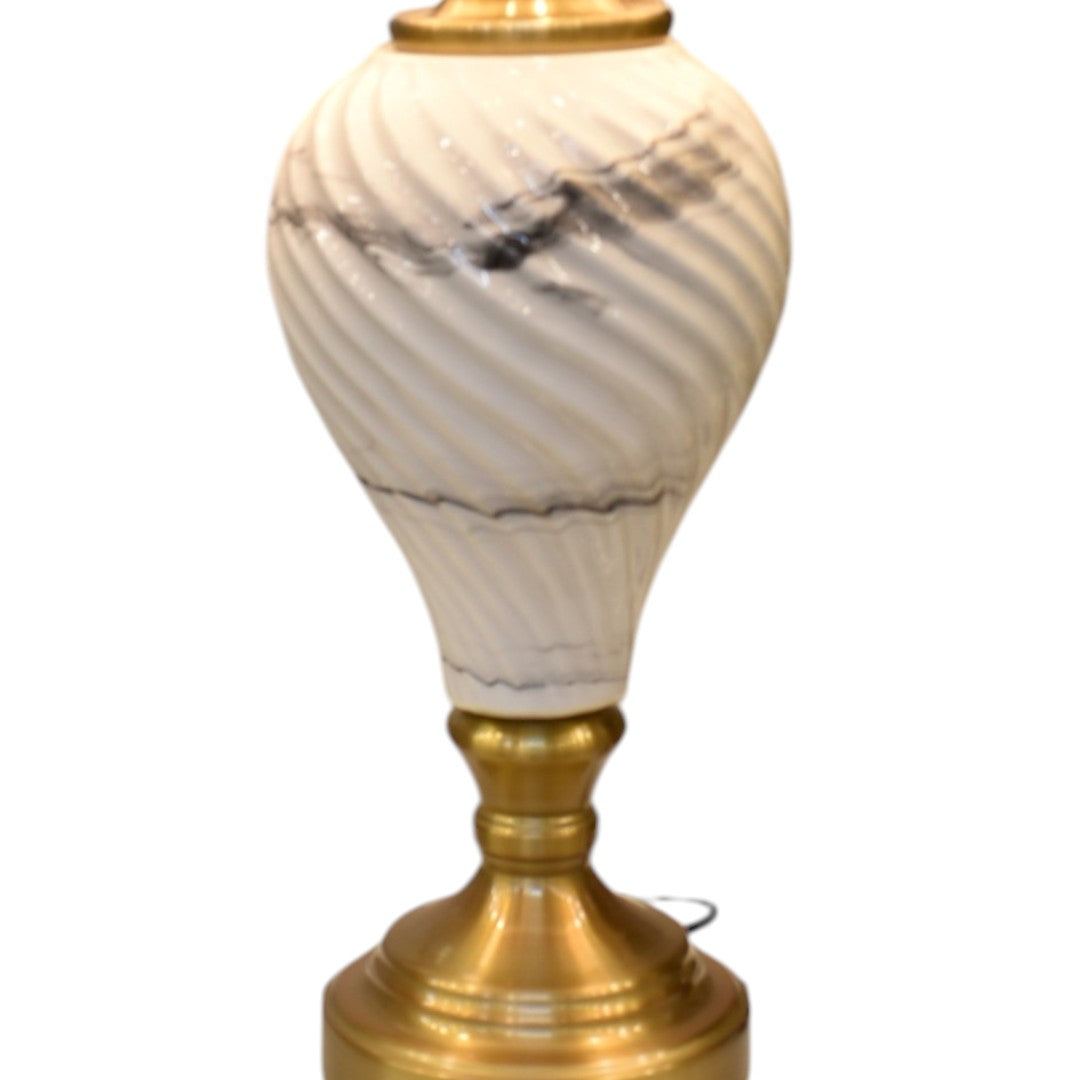 Ivory Crest – Ceramic Table Lamp (Pair)