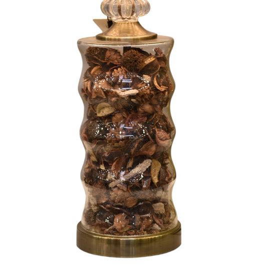 Fragrant Glow – Potpourri Glass Table Lamp (Pair)