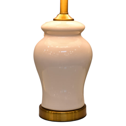 Pure Grace – White Porcelain Table Lamp (Pair)