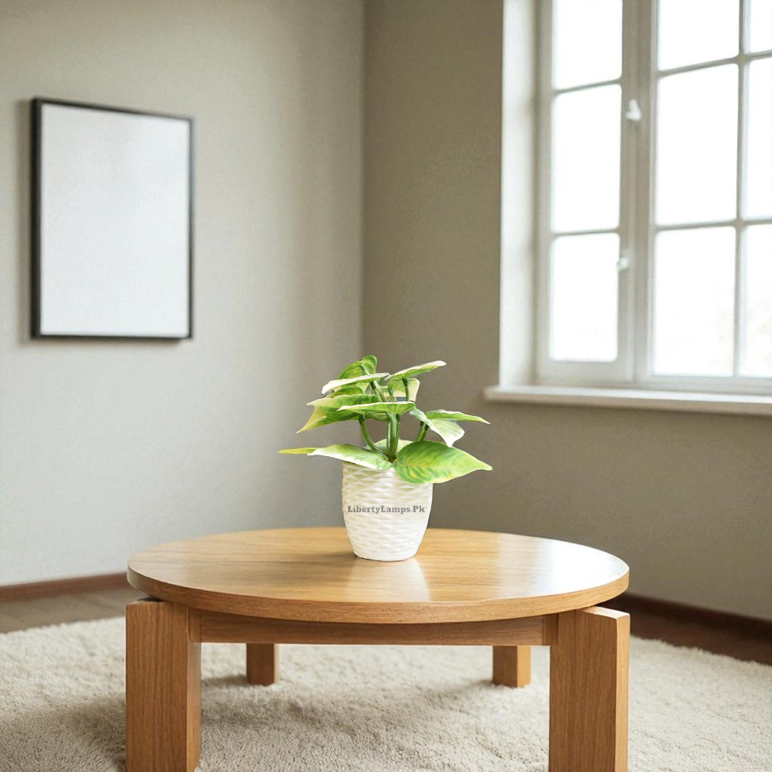 Fresh Mini Bloom – Green Artificial Flower Plant (4 Inch)