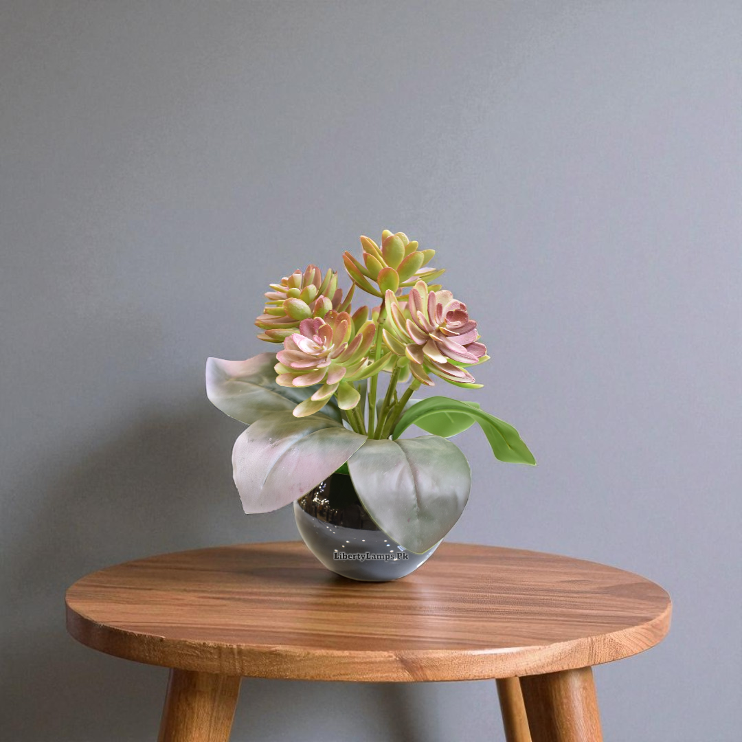 Fresh Green Glow – Artificial Flower Pot (8 Inch)