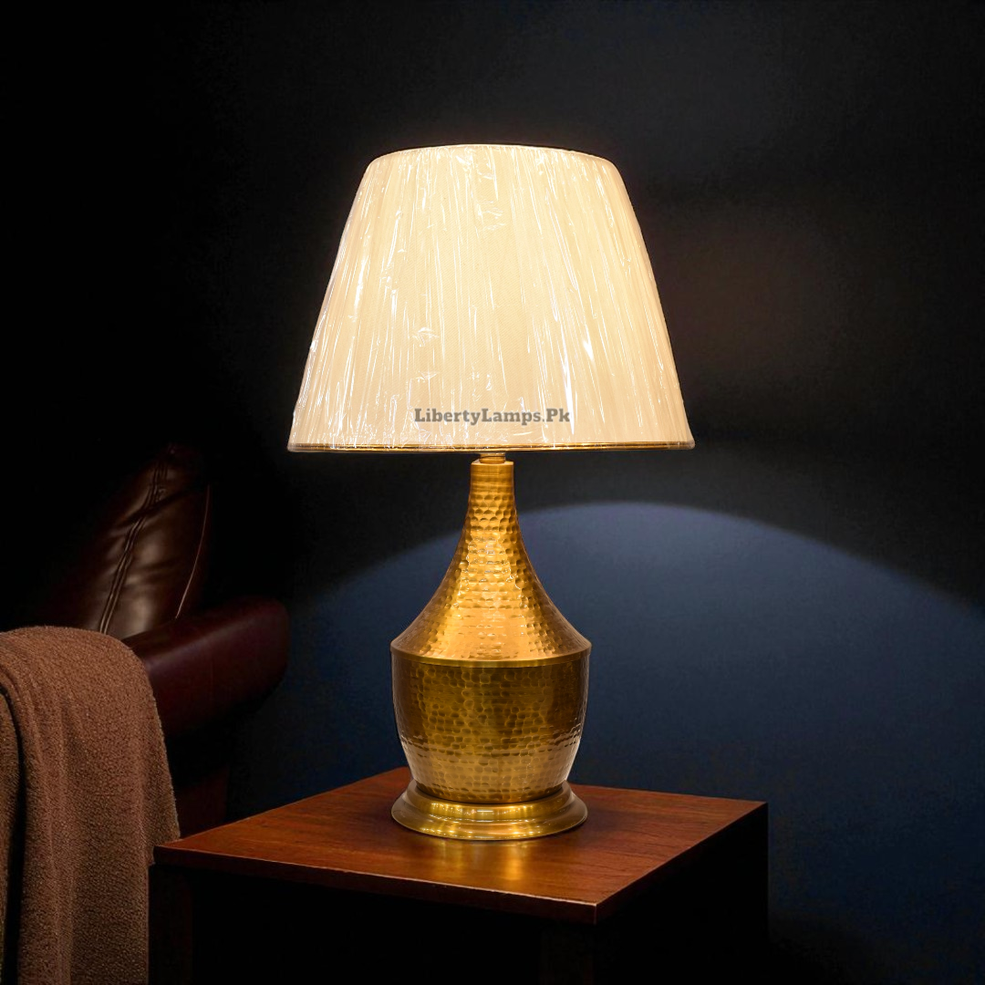 Hammered Luxe – Metal Textured Table Lamps (Pair)