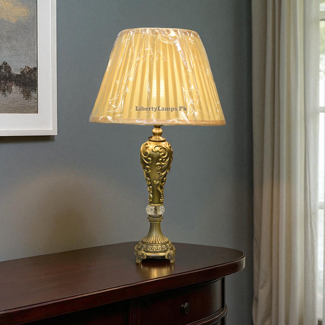 Steel Crest – Matte Metal Table Lamps (Pair)