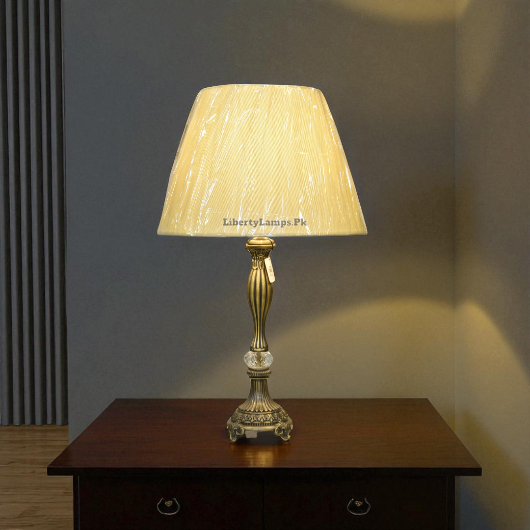 Steel Crest – Metal Table Lamps (Pair)