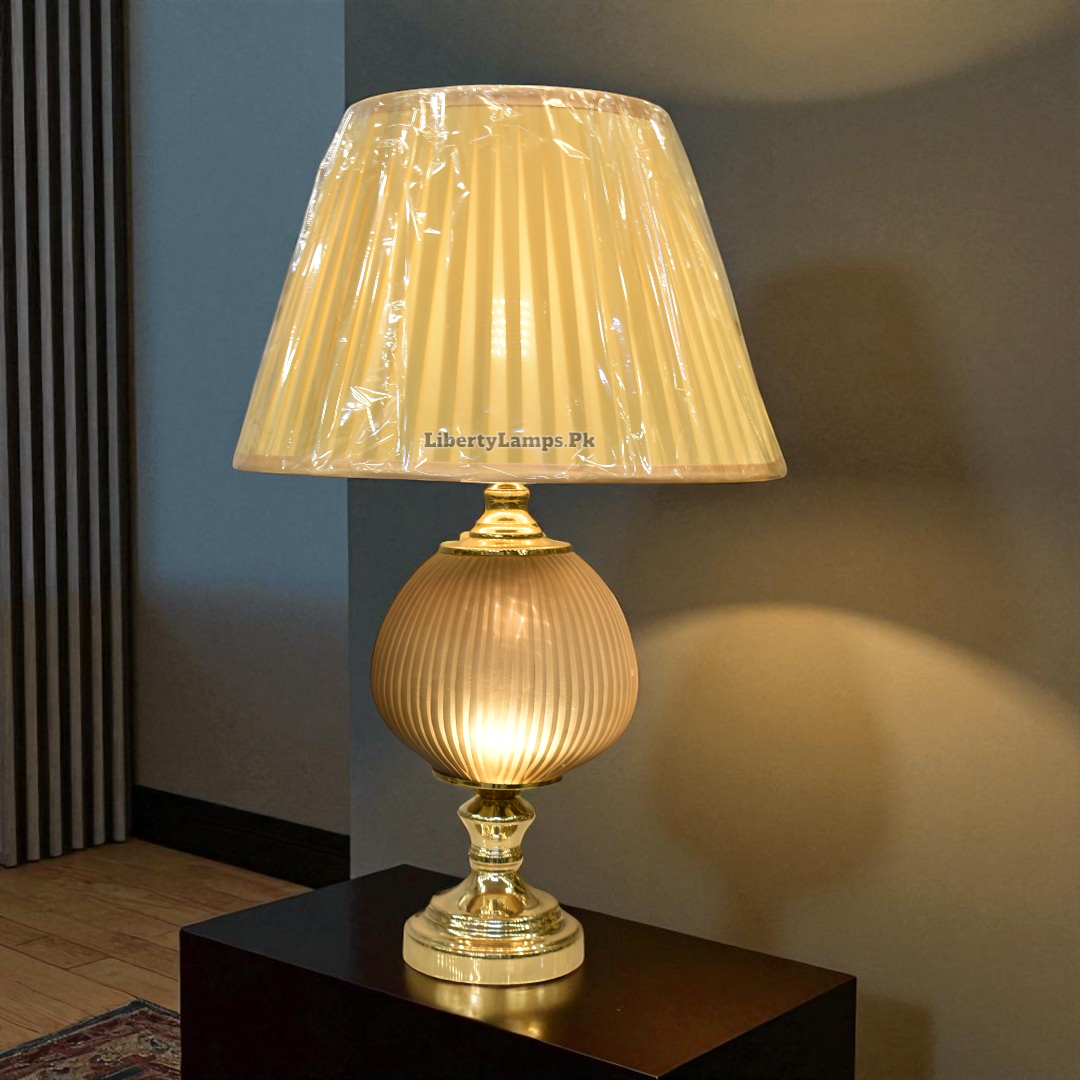 Crystal Glow Duo – Double Light Glass Table Lamp (Pair)