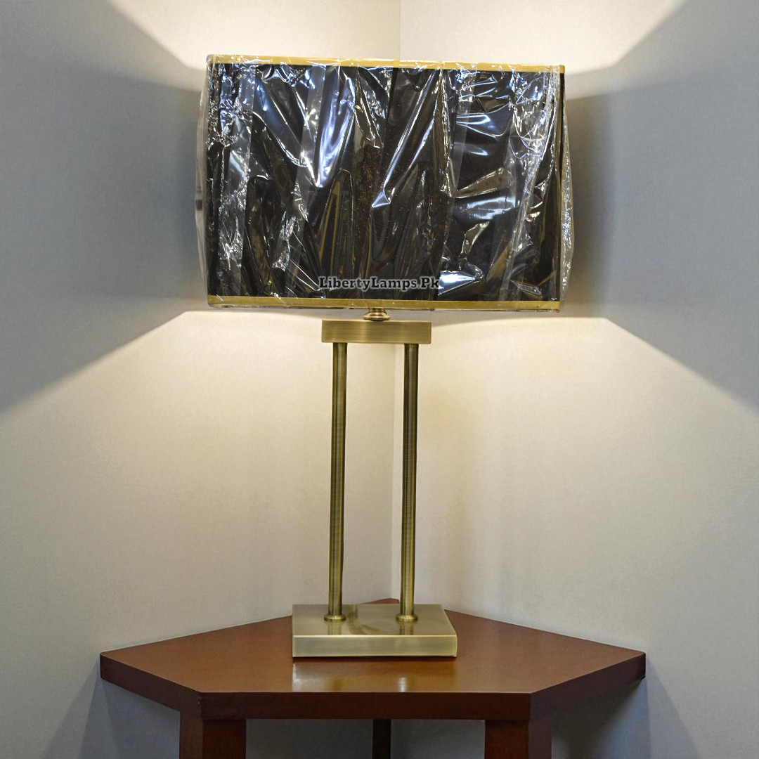 Vintage Gleam Metal Table Lamp (Pair)