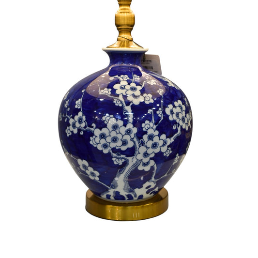 Blue Harmony Pottery Ceramic Table Lamp (Pair)