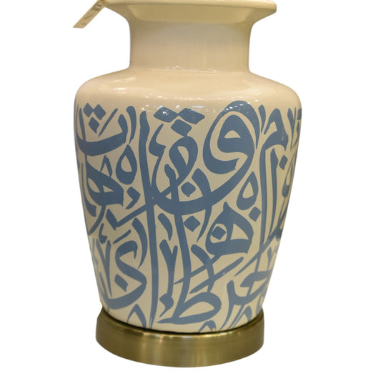 ArtAura Ceramic Table Lamp – Hand Painted Elegance (Pair)