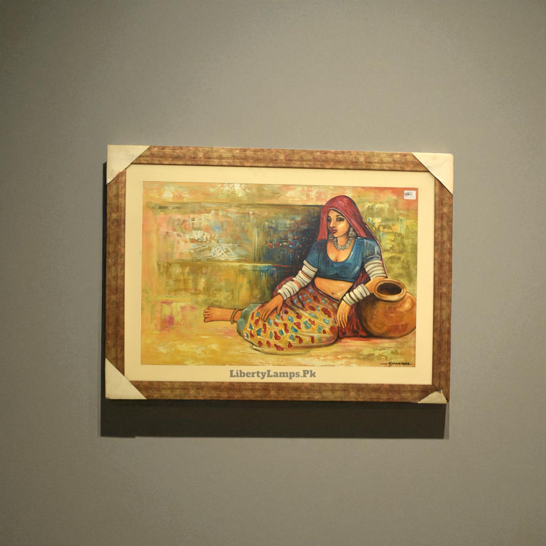 Royal Heritage Rajasthani Oil Painting (Single)