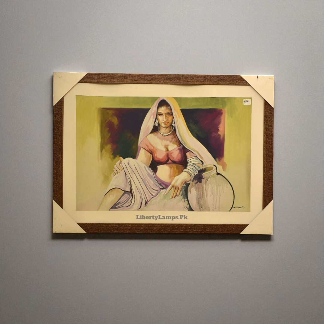 Royal Heritage Handmade Rajasthani Oil Painting (Single)