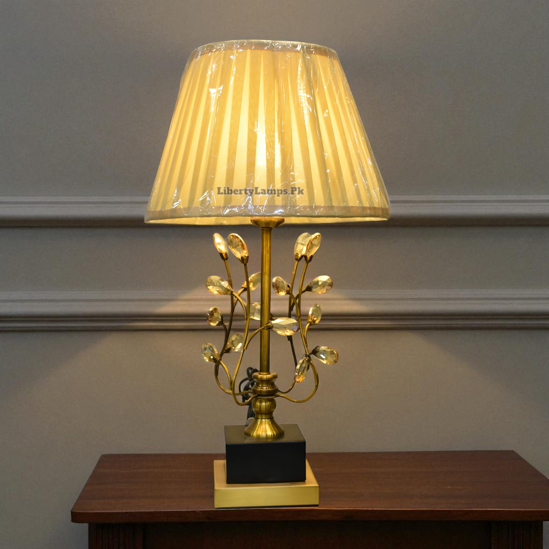 Midnight Alloy Elegance Metal Table Lamp (Pair)