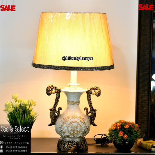 Elegant Unbreakable Resin Design Lamp (Pair)