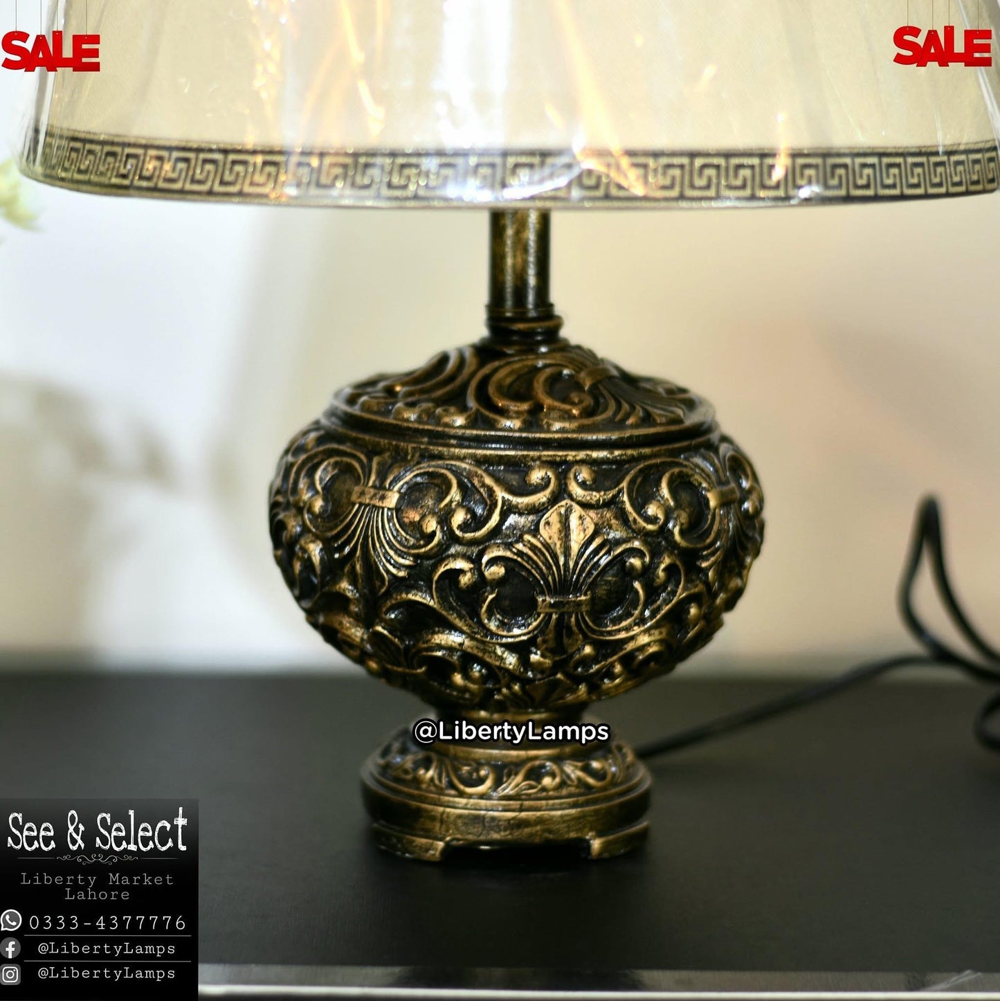 Timeless Classic Unbreakable Resin Lamp (Pair)