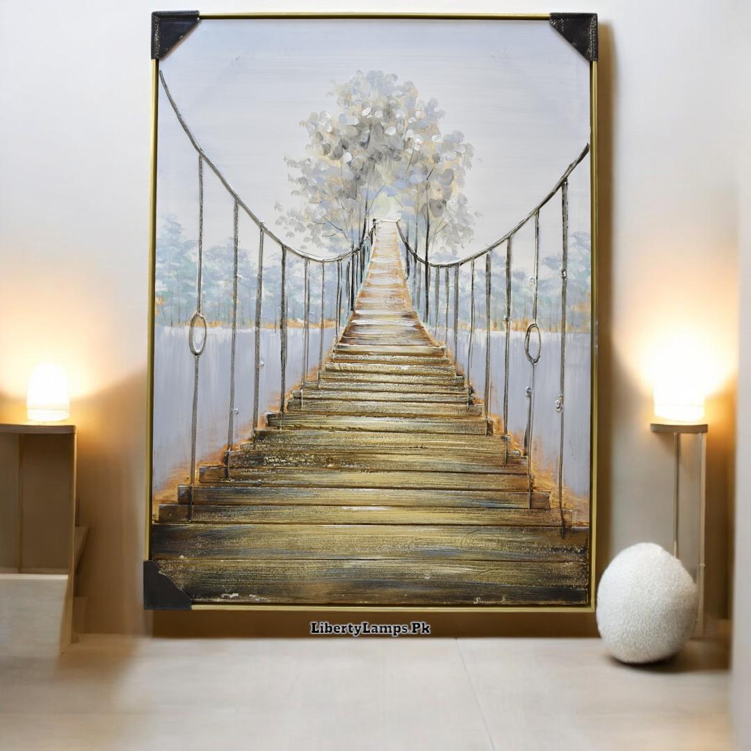Timeless Crossing – 3D Bridge Wall Art (36x48 Frame)