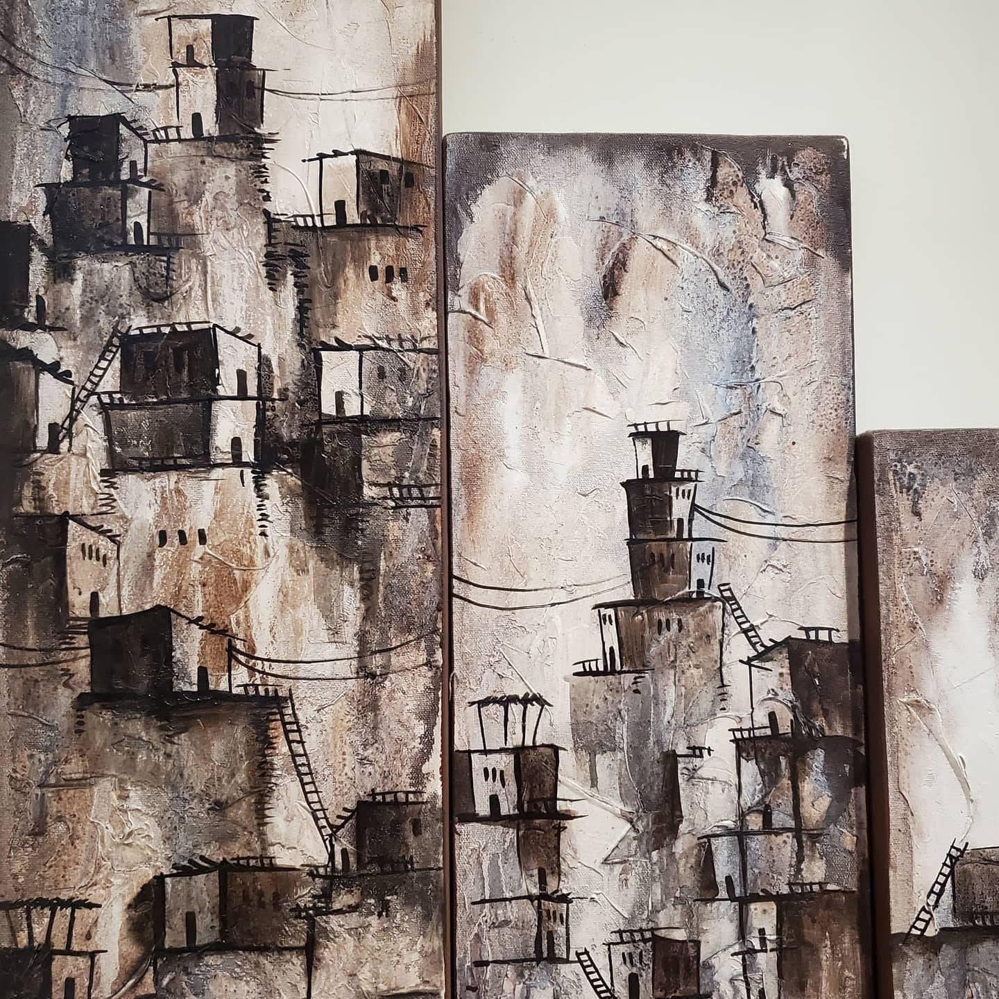 Regal Echoes β 6-Piece Handmade Heritage Painting Set