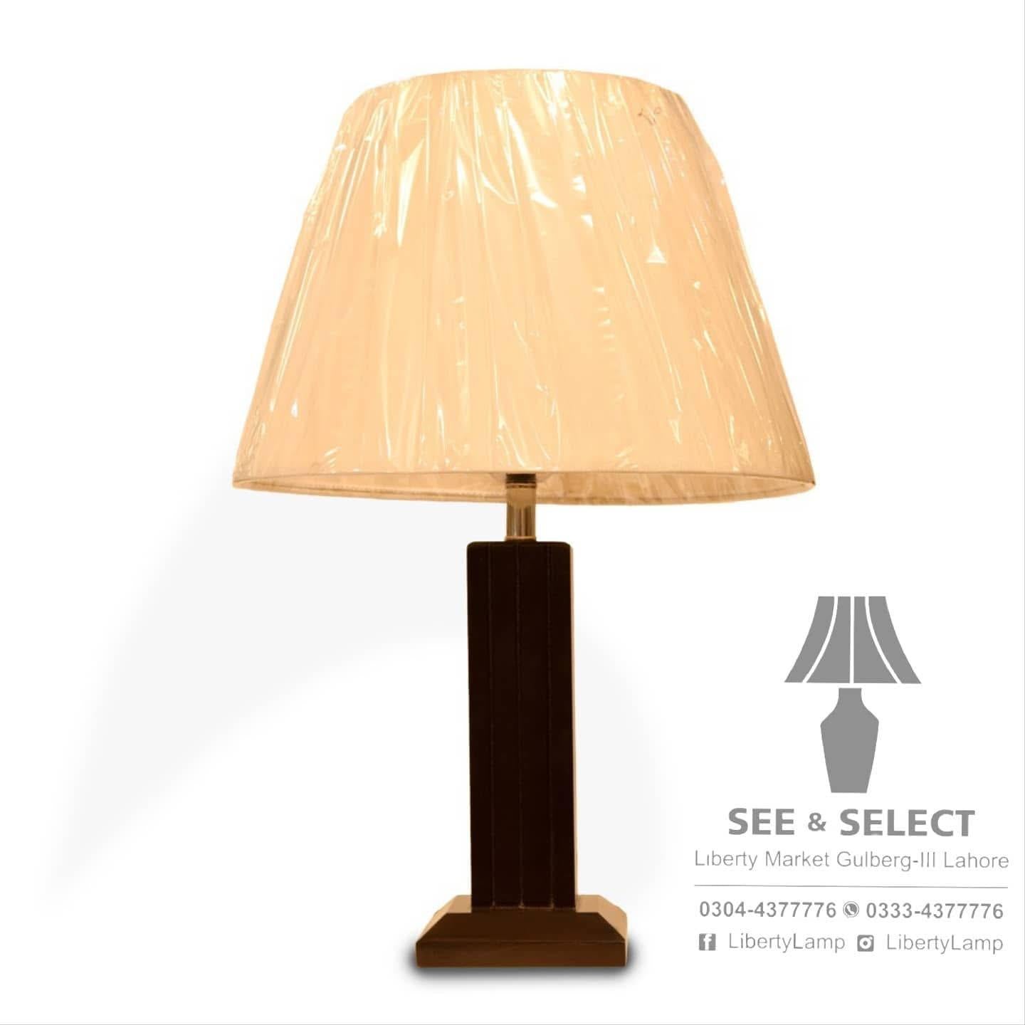 Rustic Glow โ Wooden Table Lamp (Pair)