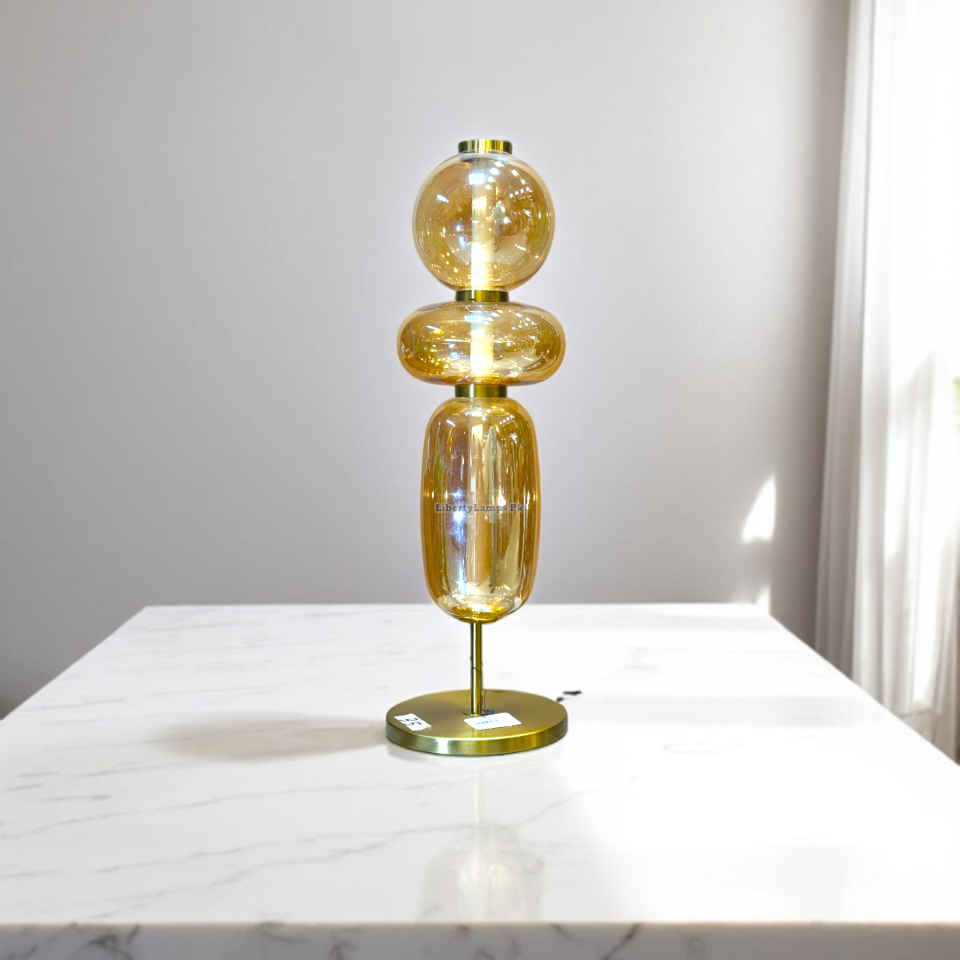 Elegant Glow Glass Table Lamps (Pair)