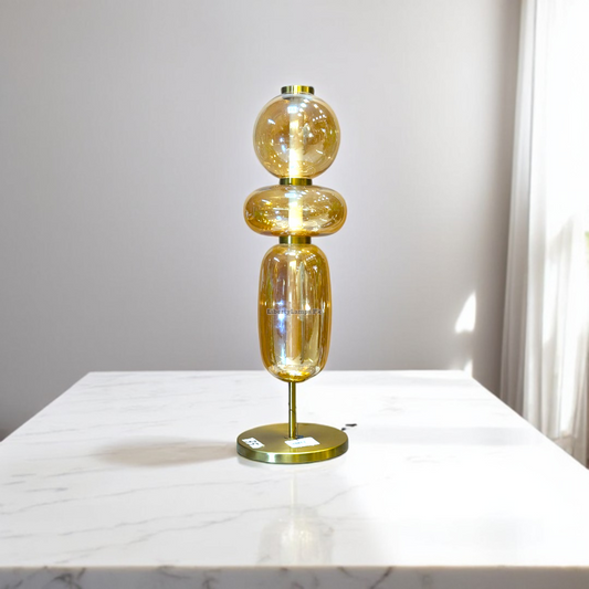 Elegant Glow Glass Table Lamps (Pair)