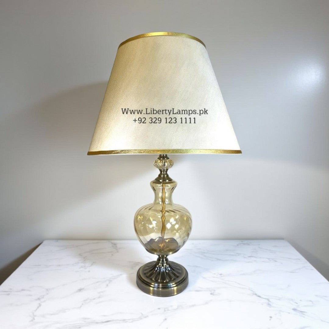 Elegant Glass Table Lamp (Pair)