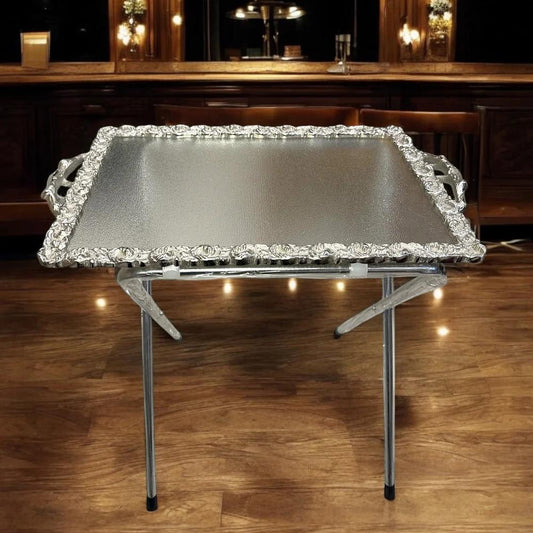 🍽️ Acrylic & Metal Serving Table (Single)