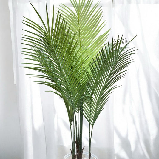 ðī Fancy Palm Plant â 9 Stems Artificial Greenery (Height 4 ft)