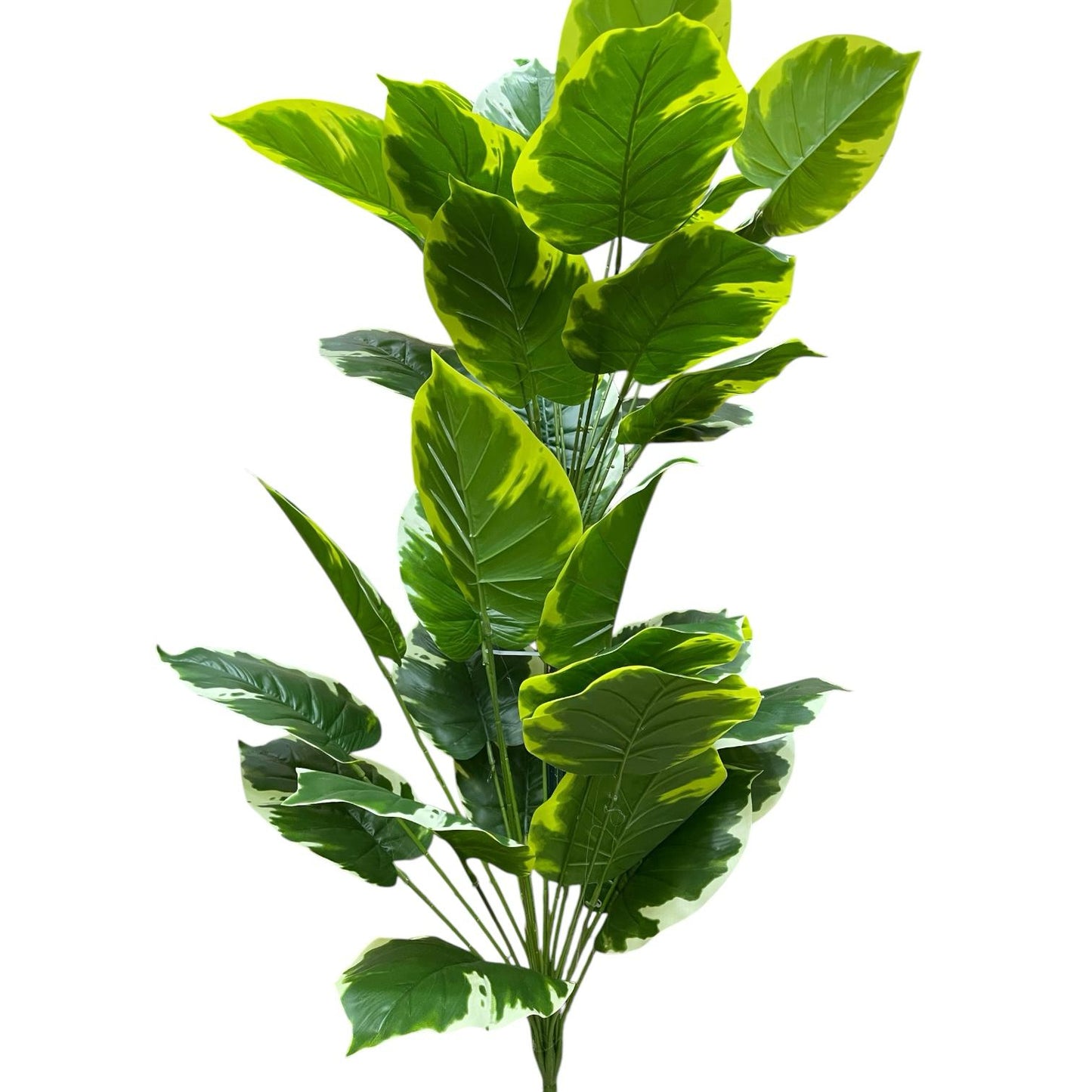 🌿 White Shade Leaf Artificial Plant – Double Bunch (Height: 4.5 Feet)