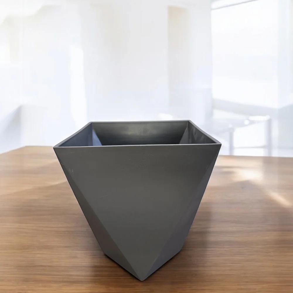 🪴 Black Fiber-Mate Chinese Pot – 14x12 Inch