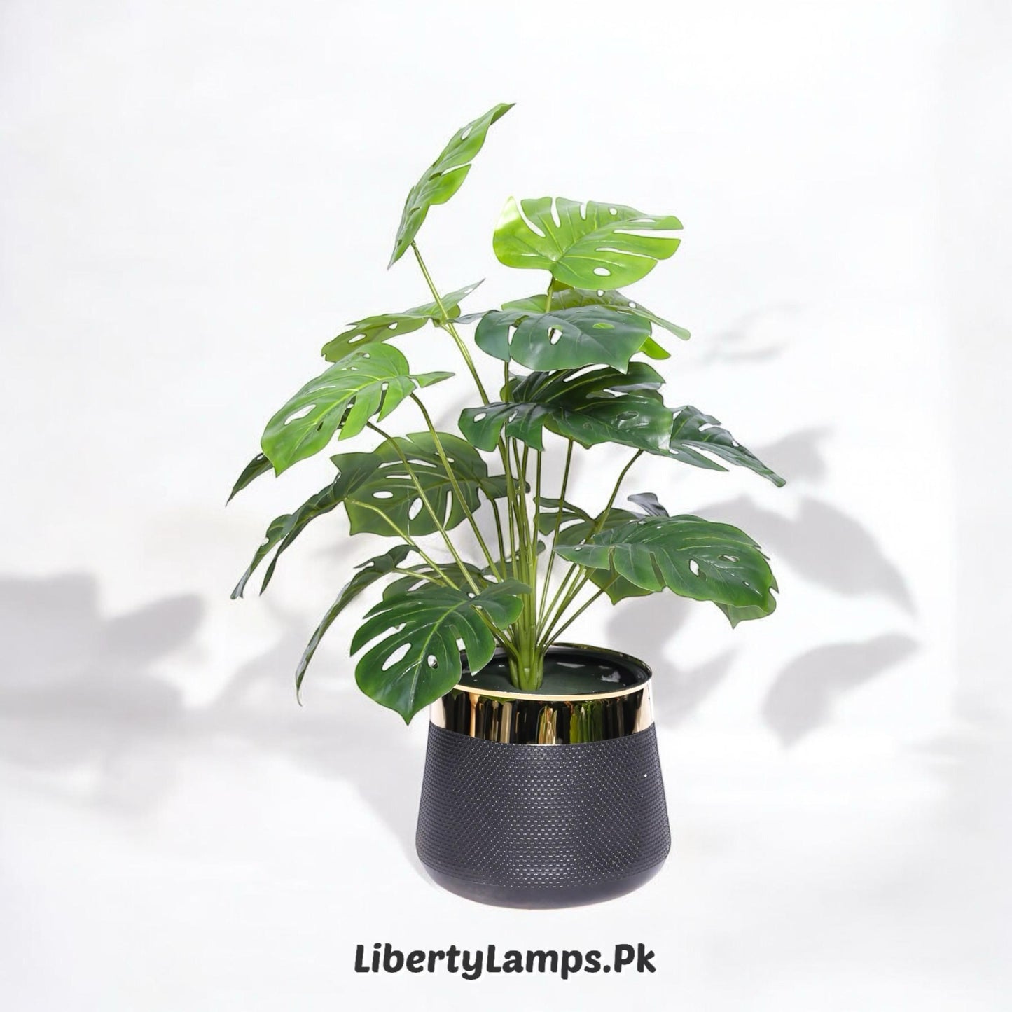 🪴 Monstera Artificial Plant – 18 Leaves (Height: 24 Inch)