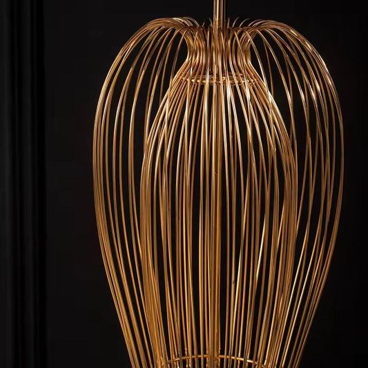 ✨ Golden Weave Metal Table Lamps (Pair) ✨