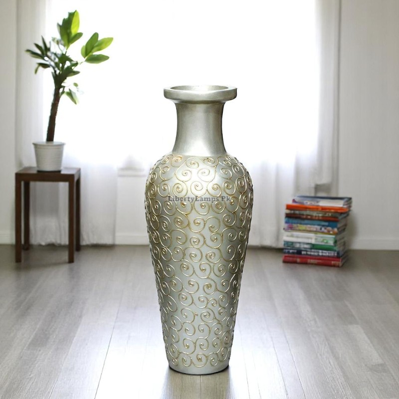 ✨ Unbreakable Silver Floor Vase – 36 Inch
