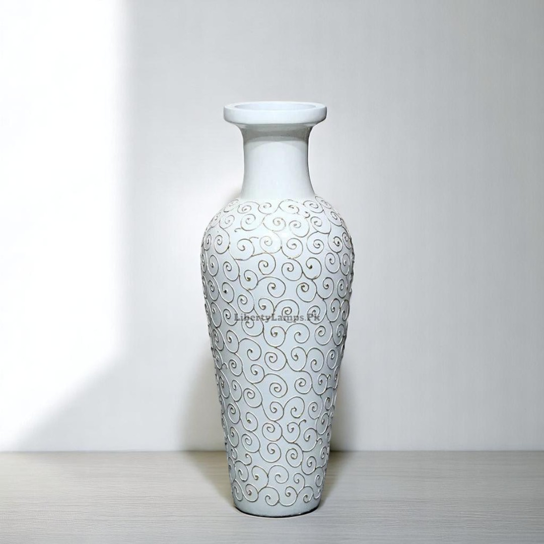 🤍 Unbreakable White Floor Vase – 36 Inch