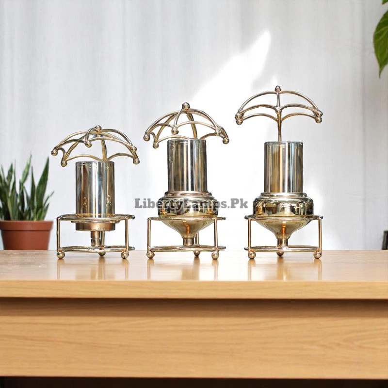 🕯️ TrinityGlow Candle Stand Set – 3 Pieces for Table Decor 🕯️