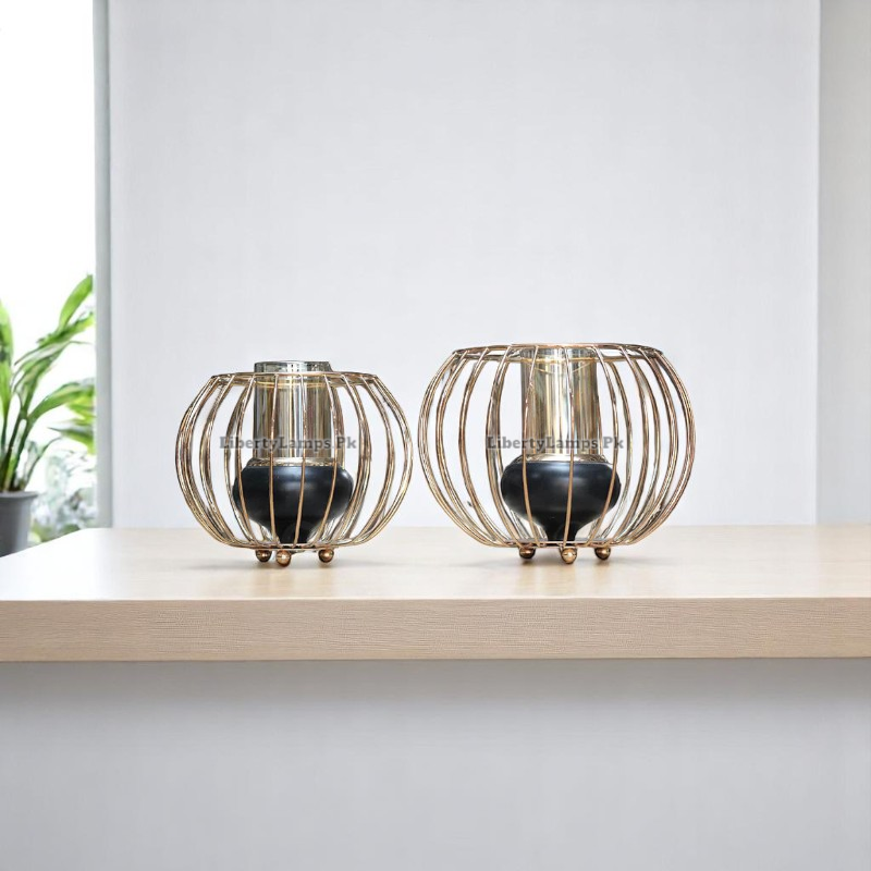 🕯️ DuoGlow Candle Stand Set – 2 Pieces for Table Decor 🕯️