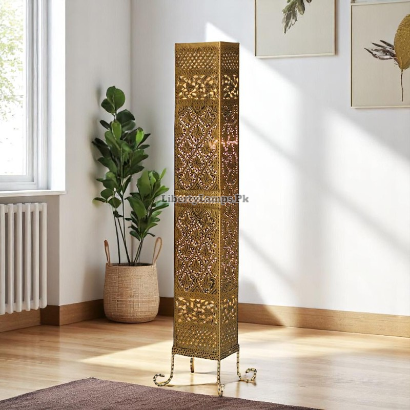 🕯️ Metal Handcrafted Floor Lamp (Single)