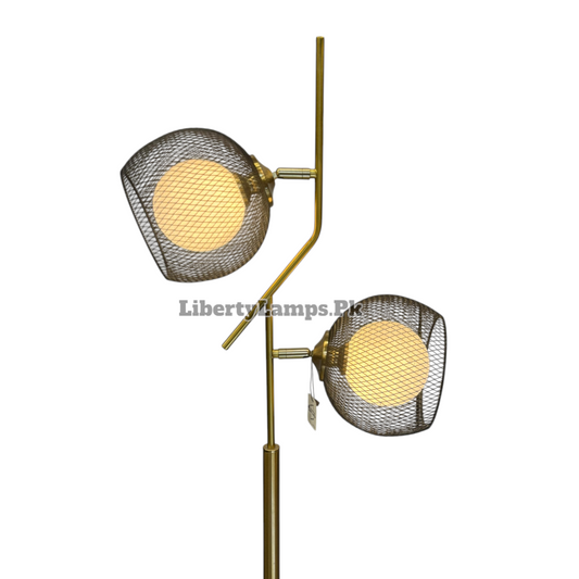 ✨ Luna Arc Dual Moon Floor Lamp – Dull Gold & Black Ultra Modern (Single) ✨