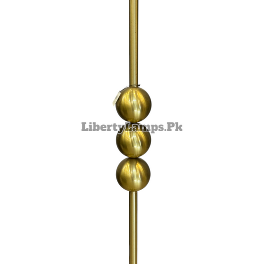 ✨ Luxe Line Antique Gold Metal Floor Lamp – Minimalist Design (Single) ✨