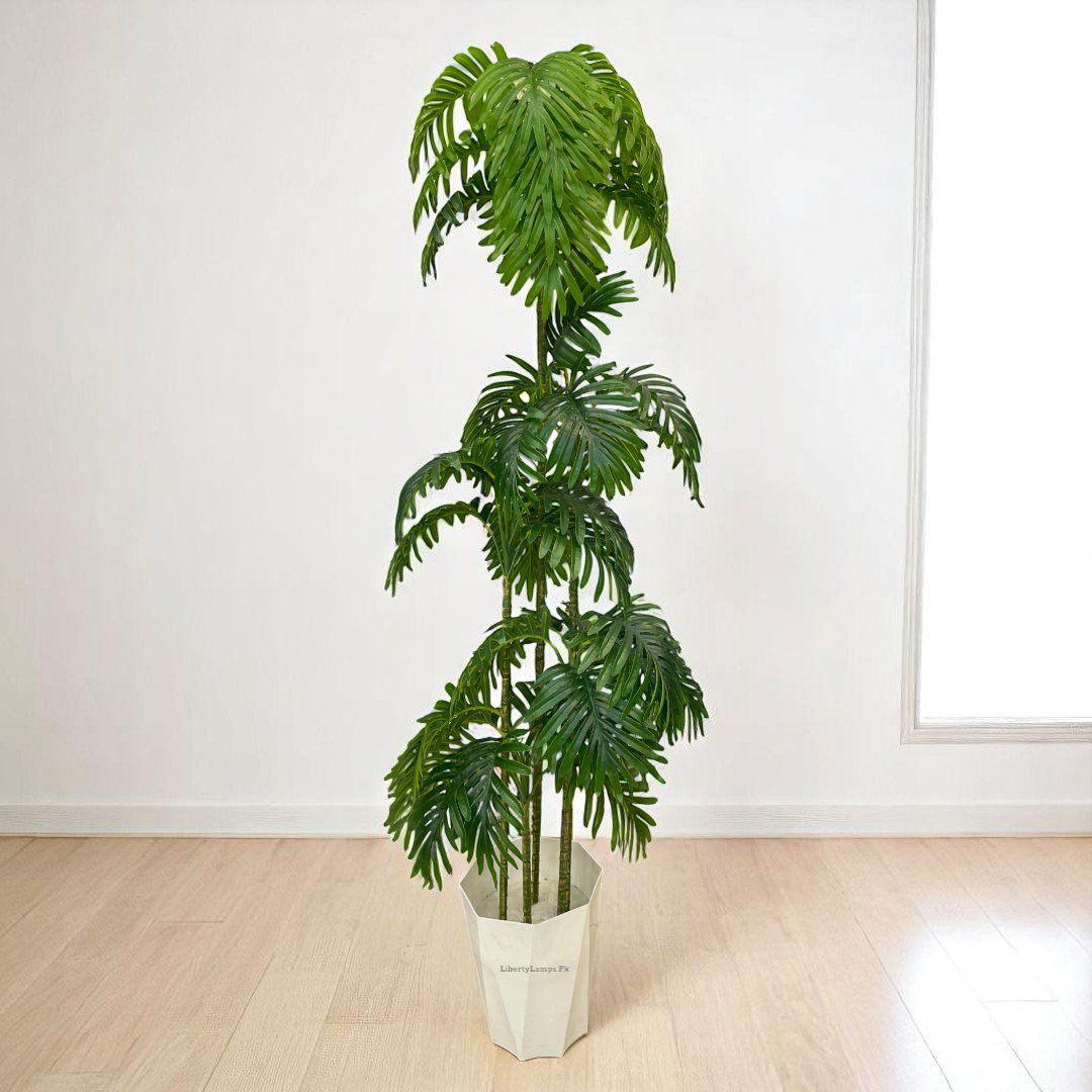 🌟 Golden Palm Artificial Plant – 65 Inch (Single)