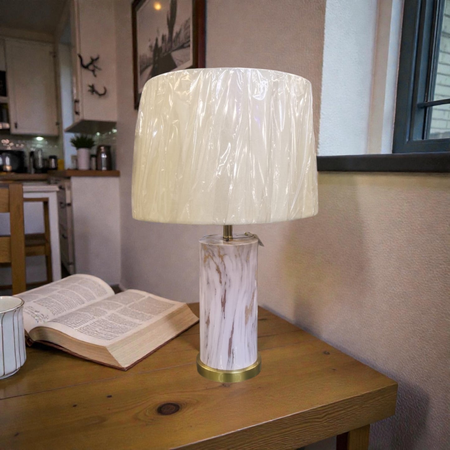 IronCrest Metal Table Lamp with Metal Shade (Pair)