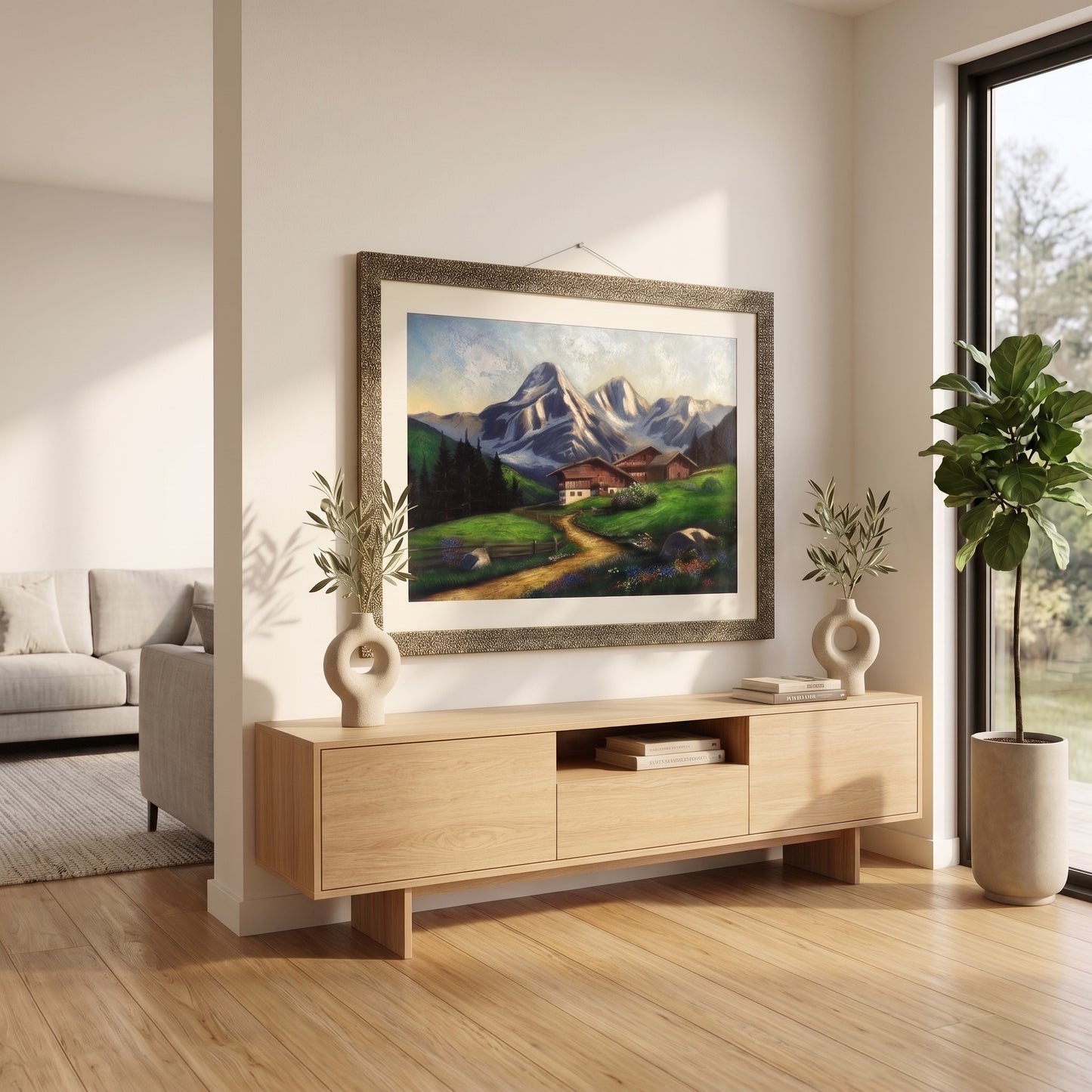 Evergreen Escape™ – Landscape Oil Painting on Canvas