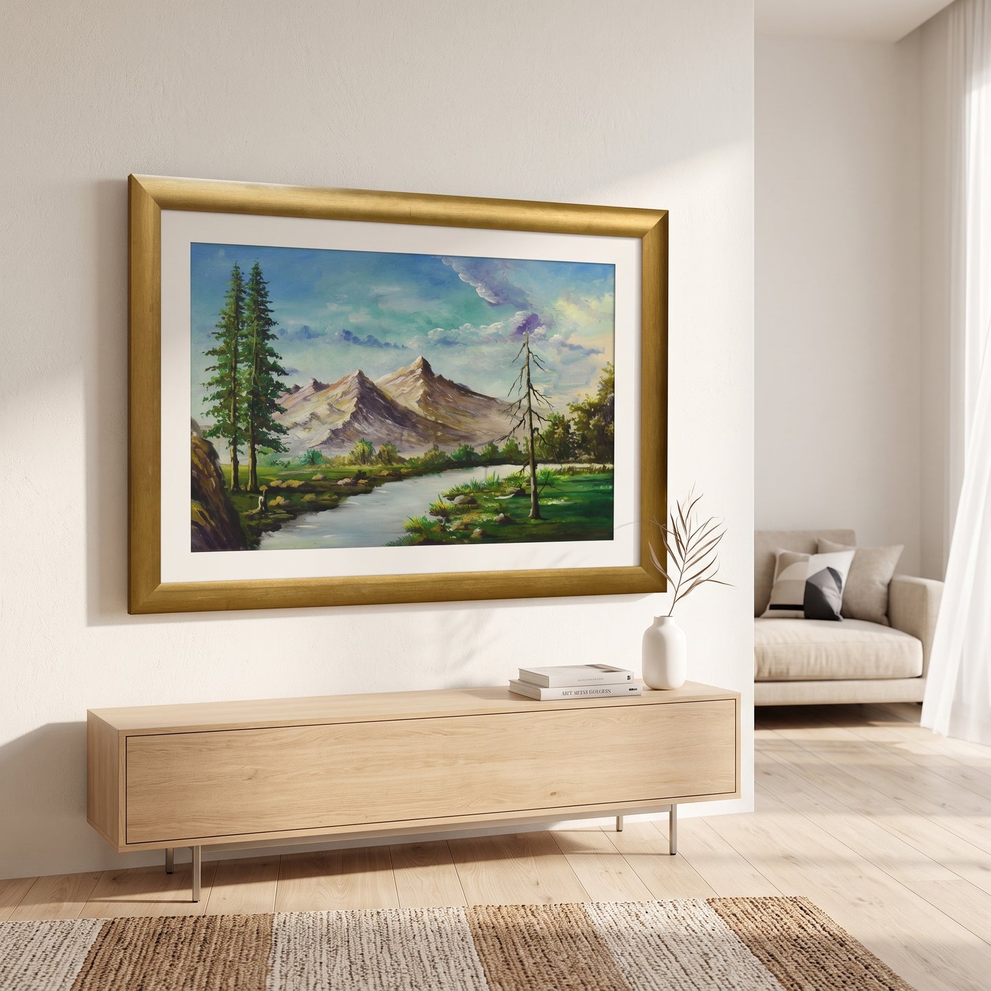 Golden Valley™ – Landscape Oil Painting on Canvas