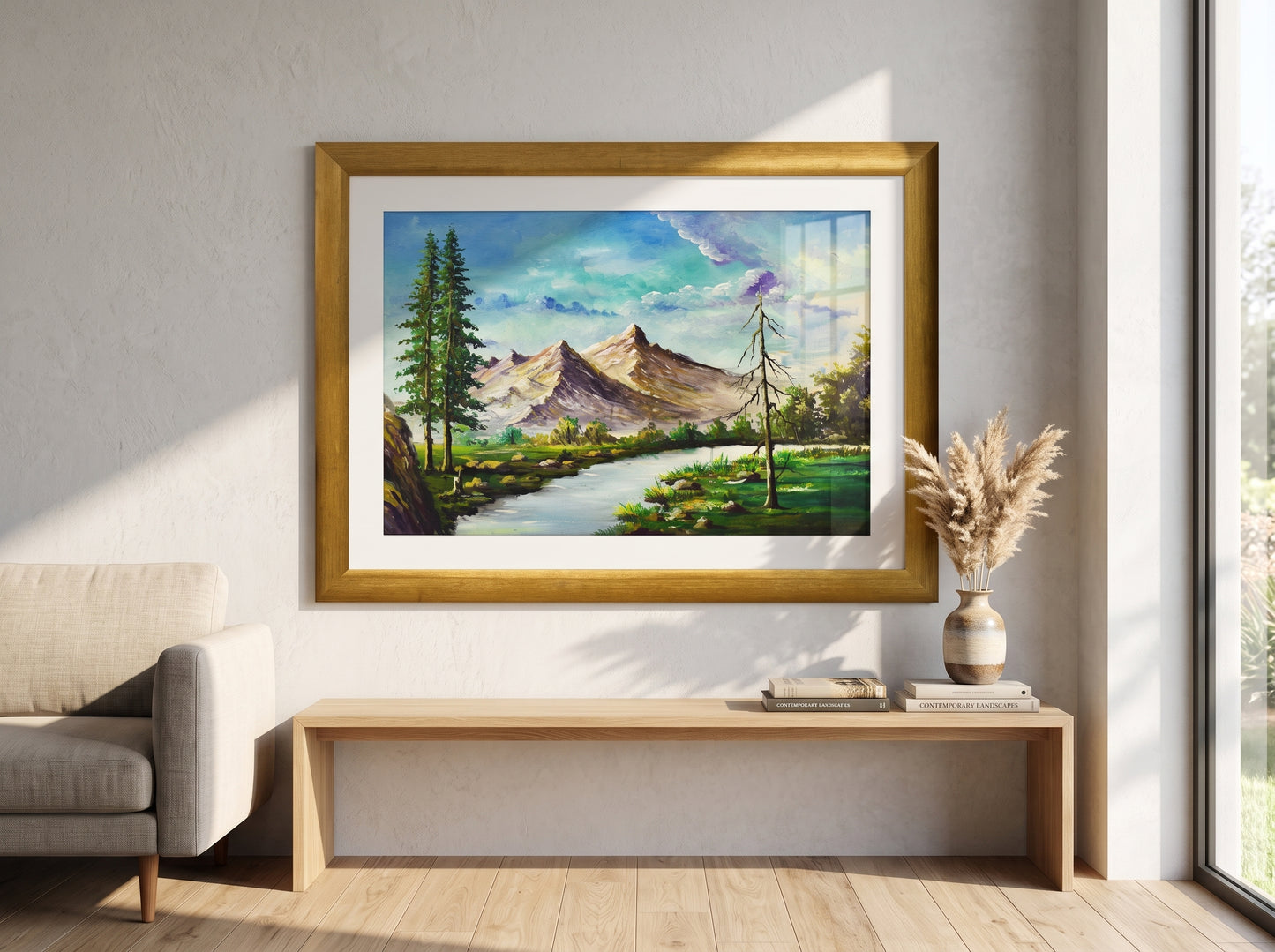 Evergreen Escape™ – Landscape Oil Painting on Canvas