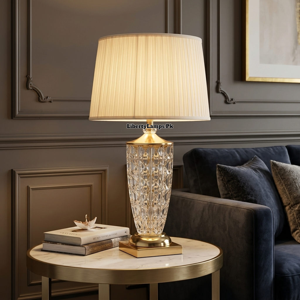 Crystal Candy Luxe – Elegant Crystal Table Lamp Pair