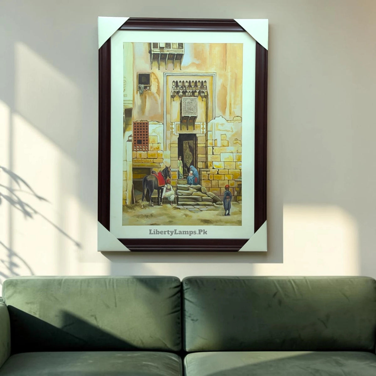 Heritage Old Arabic Culture Handmade Oil Painting on Canvas