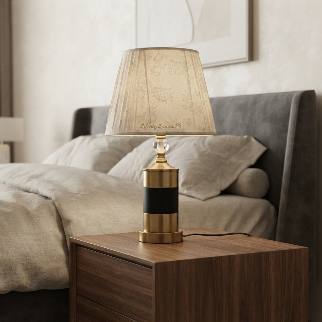 Metal Royale – Modern Metal Table Lamp Pair