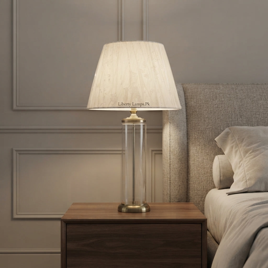 Glass Opulence – Premium Glass Table Lamp Pair