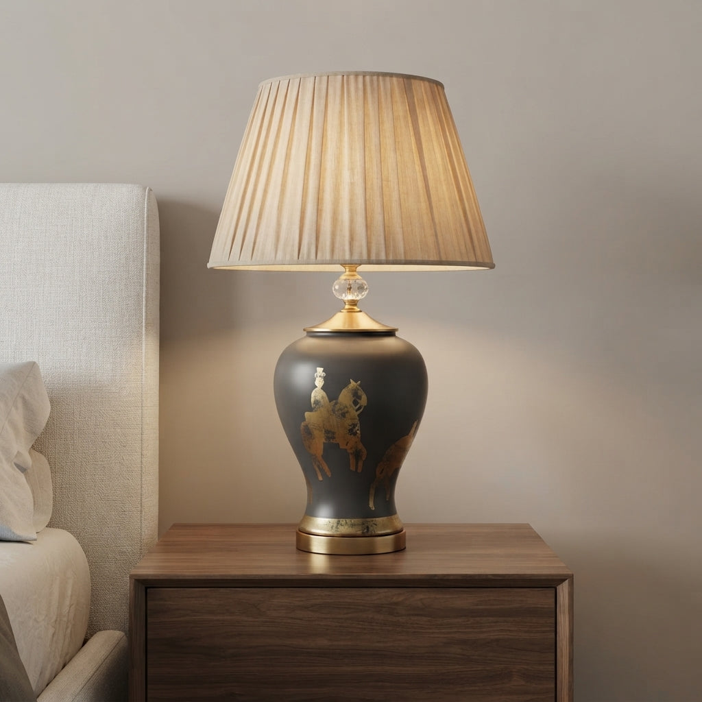 Grey Candy™ – Single Porcelain Lamp